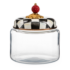 Mackenzie-Childs courtly check small kitchen canister
