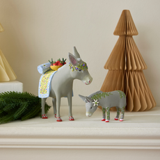 Mackenzie-Childs patience brewster nativity mother & baby donkey figures
