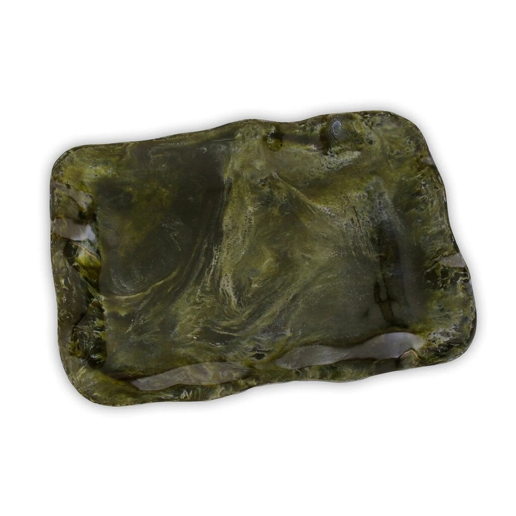 Beatriz Ball Malachite Extra Large Rectangular Tray (Green)