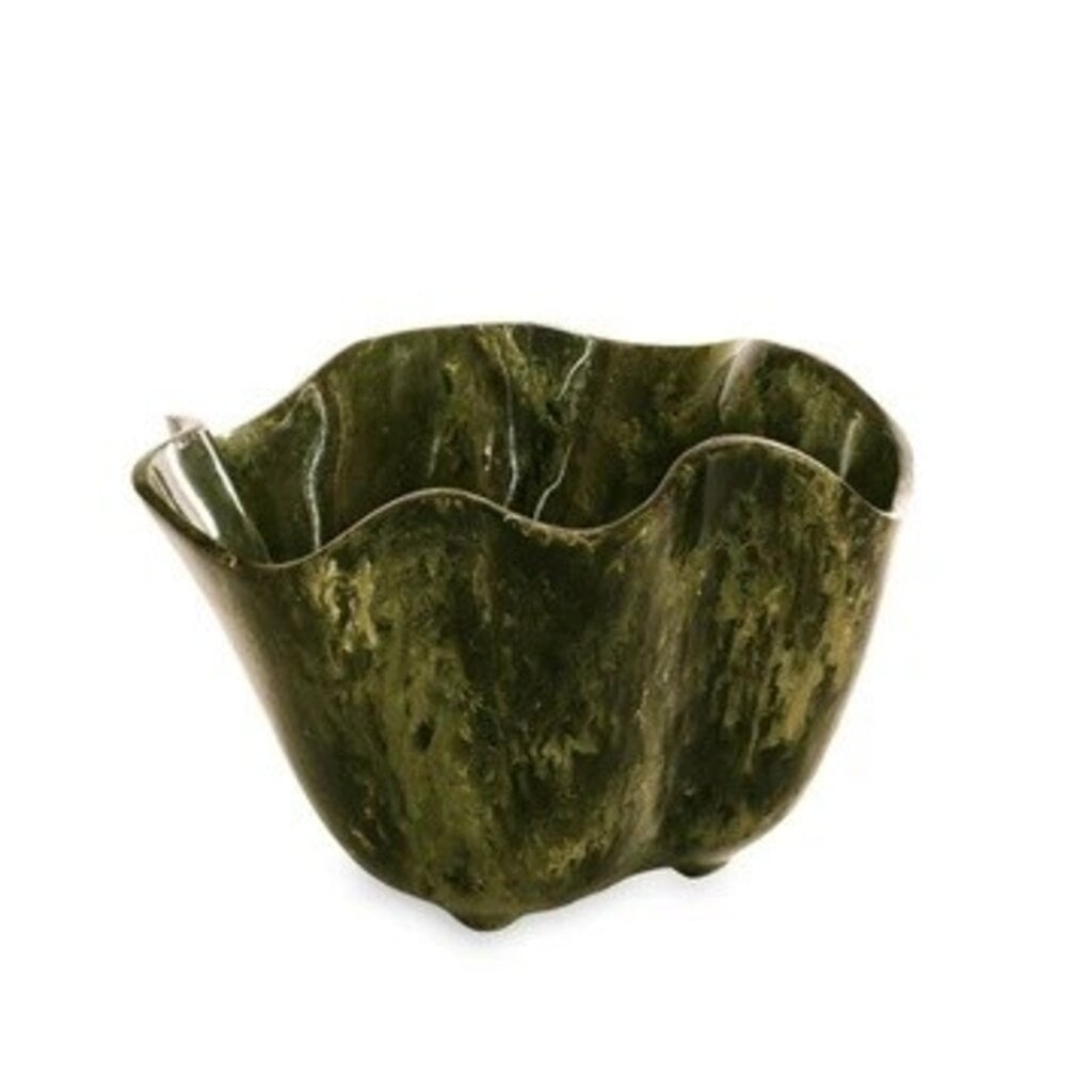 Beatriz Ball Malachite Ice Bucket, Green