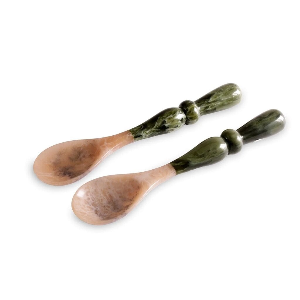 Beatriz Ball Malachite Salad Servers, Green