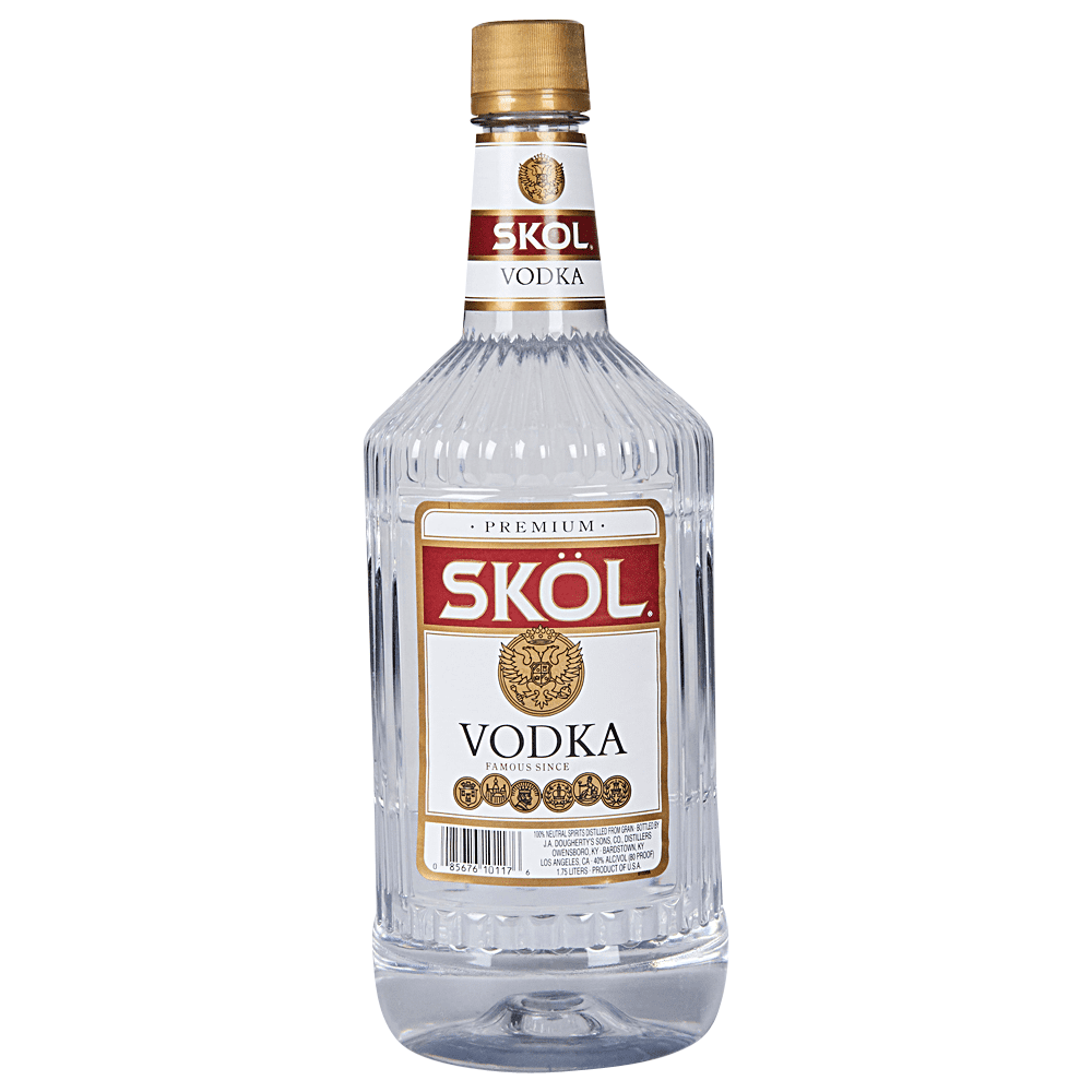 Skol Vodka Plastic Flask