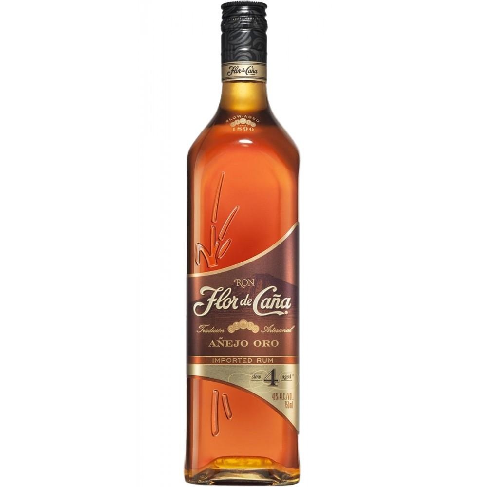 FLOR DE CANA RUM ANEJO GOLD 4YRS 750ML - Liquor Mart