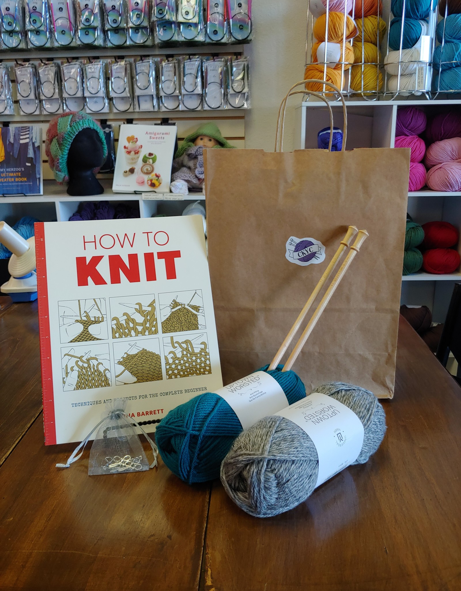 Close-Knit Yarn Cooperative Learn to Knit Kit
