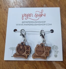 Paper Sushi RS WS Sheep Stitch Markers