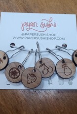 Paper Sushi Fruit Stitch Markers
