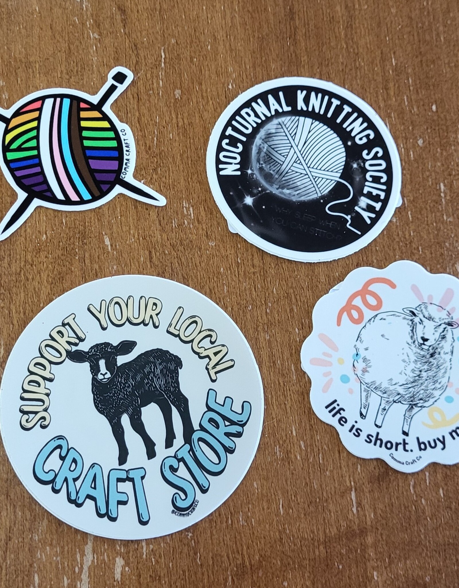 Comma Craft Co Sticker