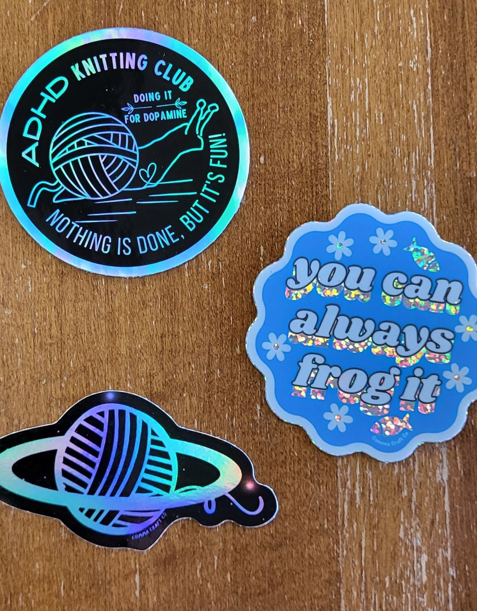 Comma Craft Co Holo Sticker