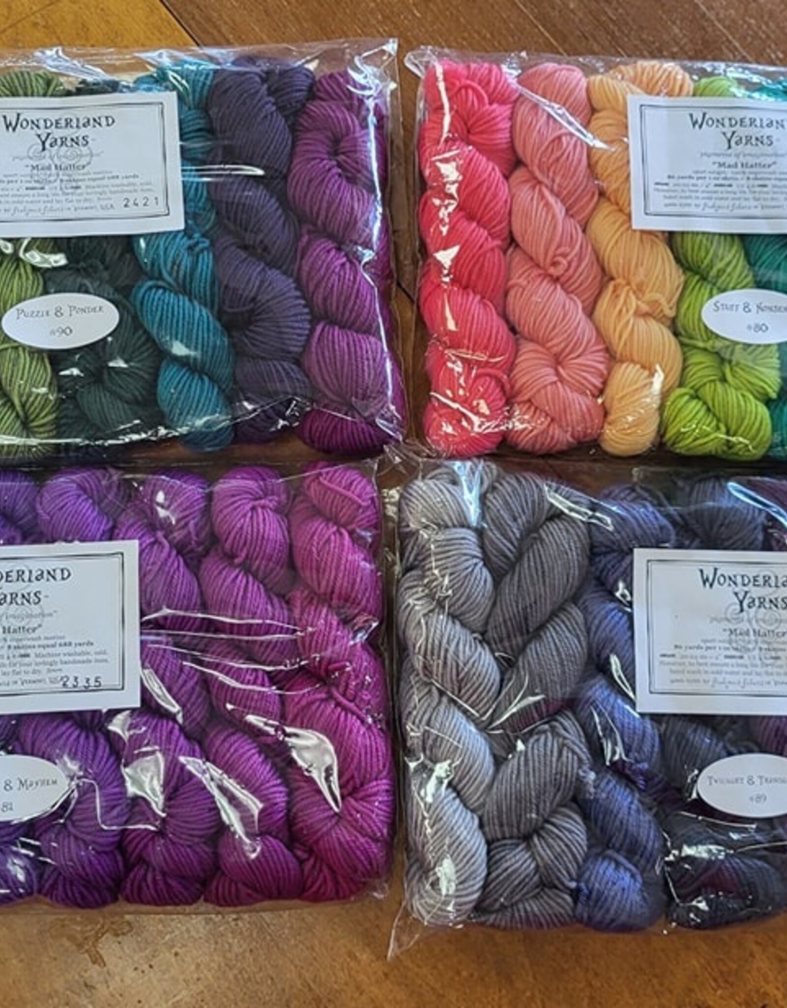 Wonderland Yarns Mad Hatter 8 Mini Skein Sets