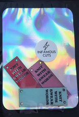 Infamous Cuts Leather label