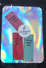 Infamous Cuts Leather label