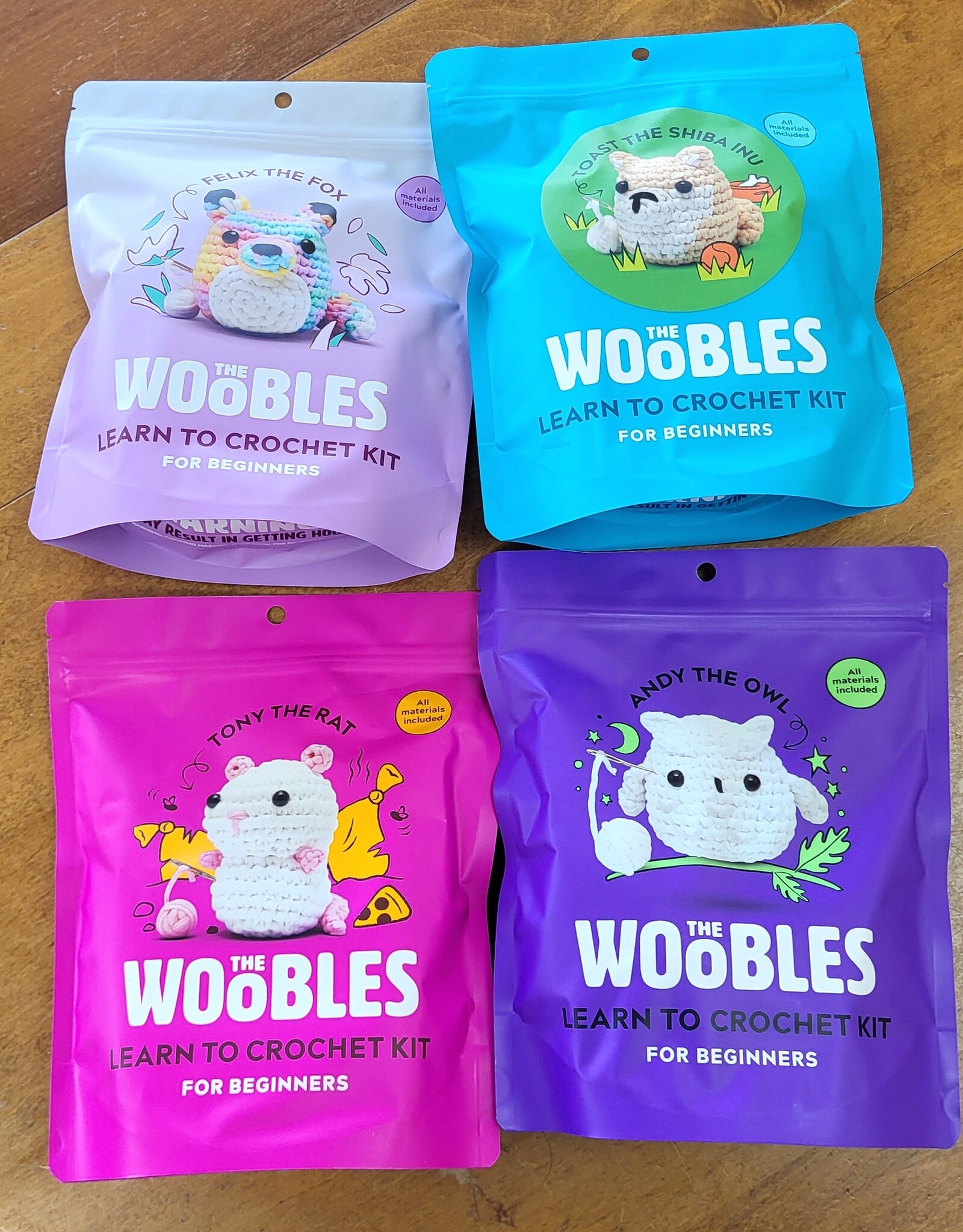 The Woobles Learn to Crochet Kits