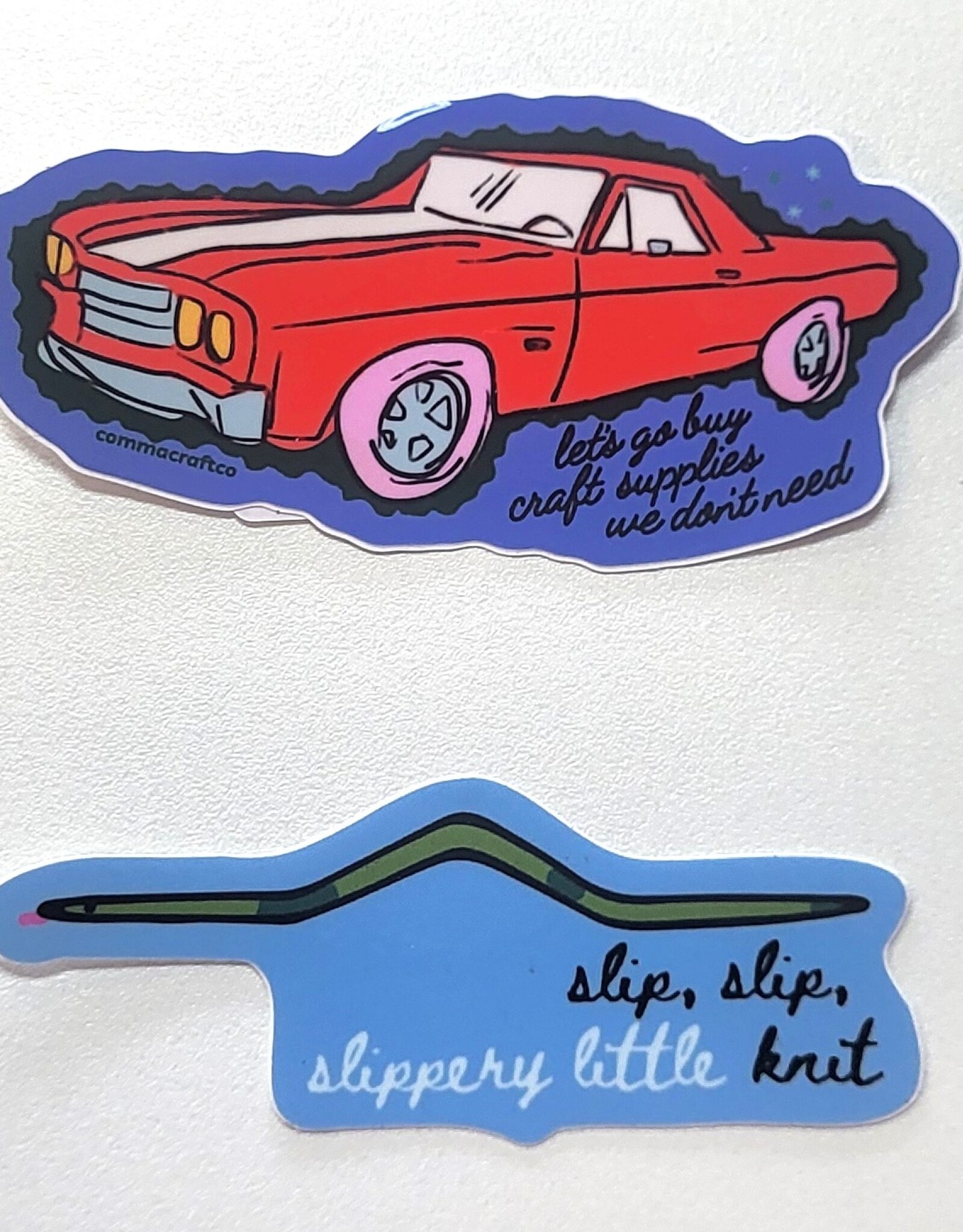 Comma Craft Co Sticker
