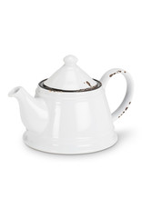 TCE Enamel Look Teapot White