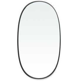 TCE Borba Black Oval Mirror Large