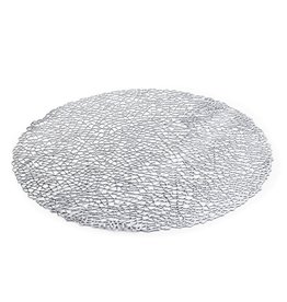 TCE Round Silver Placemat