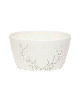 TCE Antler Bowl White and Grey
