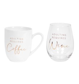 TCE Adulting Coffee And Wine Set