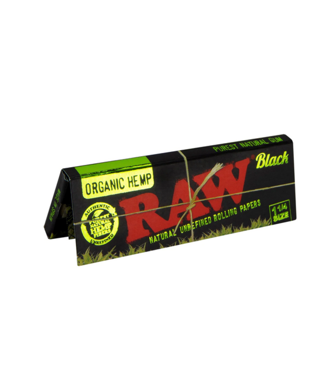 Raw Black Hemp 1 1/4 Rolling Papers
