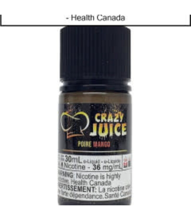 Crazy Juice Salt 30ml Salt - Pear Mango