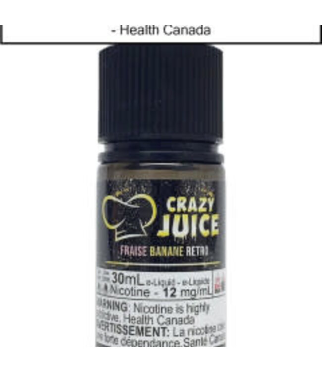 Crazy Juice Salt 30ml Salt - Strawberry Banana