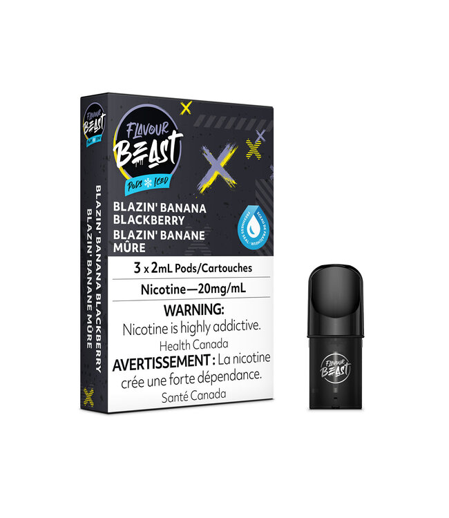 Flavour Beast Flavour Beast Pods (3pk) Blazin' Banana Blackberry (Iced)