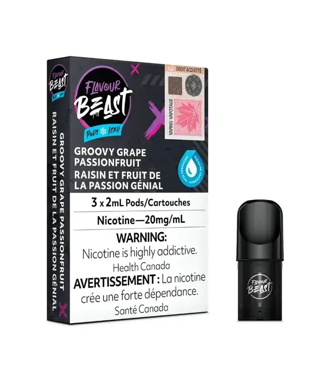 Flavour Beast Flavour Beast Pods (3pk) Groovy Grape Passion Fruit (Iced)