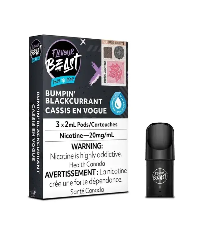 Flavour Beast Flavour Beast Pods (3pk) Bumpin' Blackcurrant (Iced)