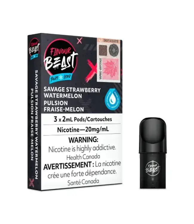 Flavour Beast Flavour Beast Pods (3pk) Savage Strawberry Watermelon (Iced)