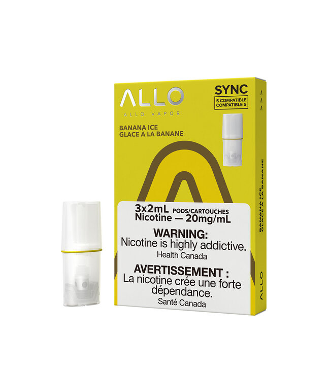 ALLO ALLO Sync Pods (3pk) Banana Ice