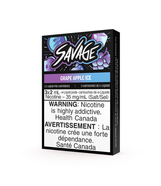Savage CLEARANCE Savage Pods (3pk) Grape Apple Ice