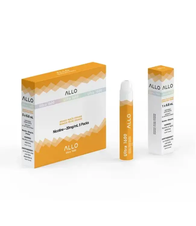 ALLO 1600 ALLO Ultra 1600 Disposable (single) Mango Peach Orange