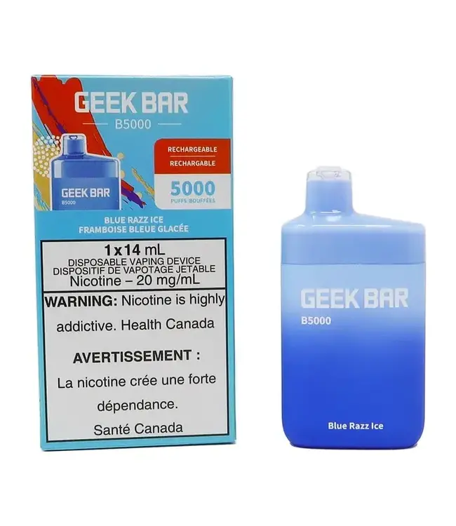 GEEK BAR 5000 Geek Bar 5000 Puff Disposable (Single) Blue Razz Ice