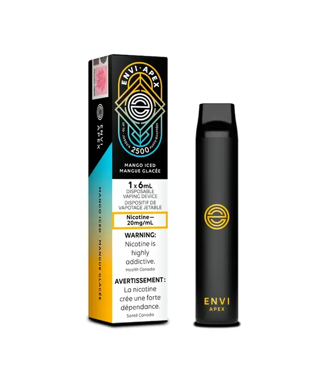 ENVI APEX 2500 Envi Apex 2500 Puff Disposable (single) Mango Iced