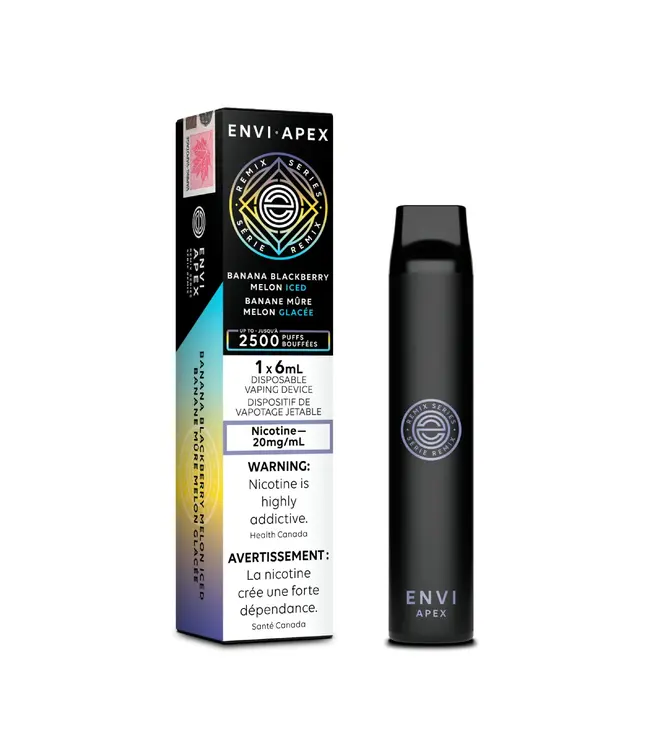 ENVI APEX 2500 Envi Apex 2500 Puff Disposable (single) Banana Blackberry Melon Iced