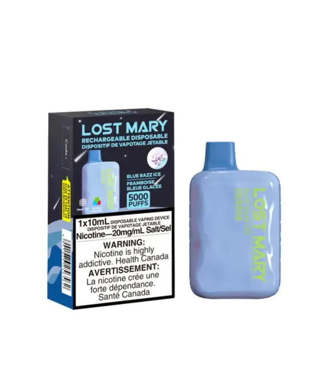 Lost Mary 5000 Lost Mary OS5000 5000 Puff Disposable (single) Blue Razz Ice