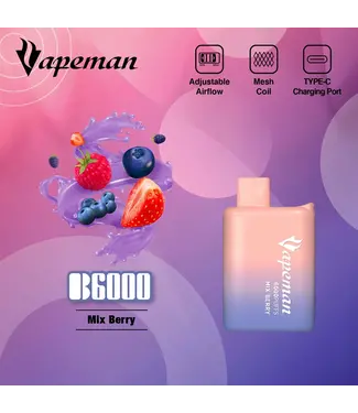 VAPEMAN 6000 Mix Berry