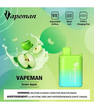 VAPEMAN 6000 Green Apple