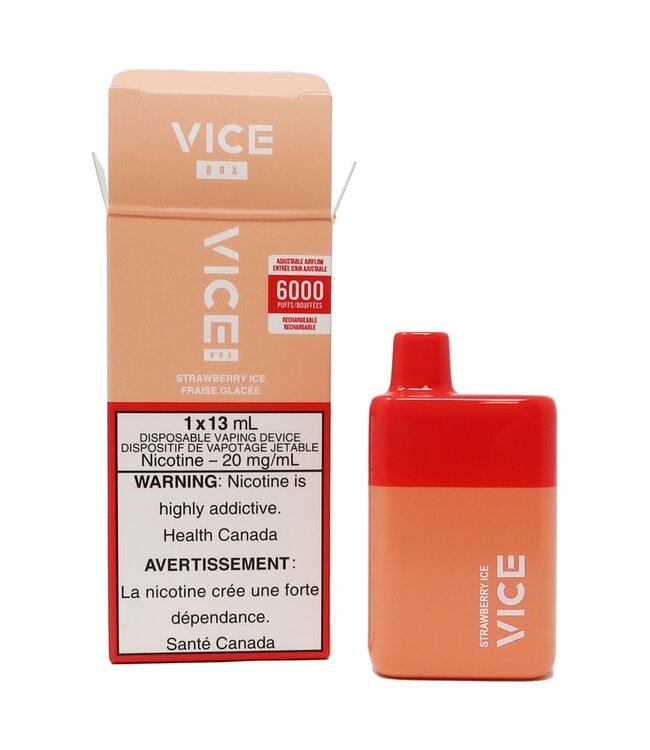 VICE BOX 6000 VICE Box 6000 Puff Disposable (single) Strawberry Ice