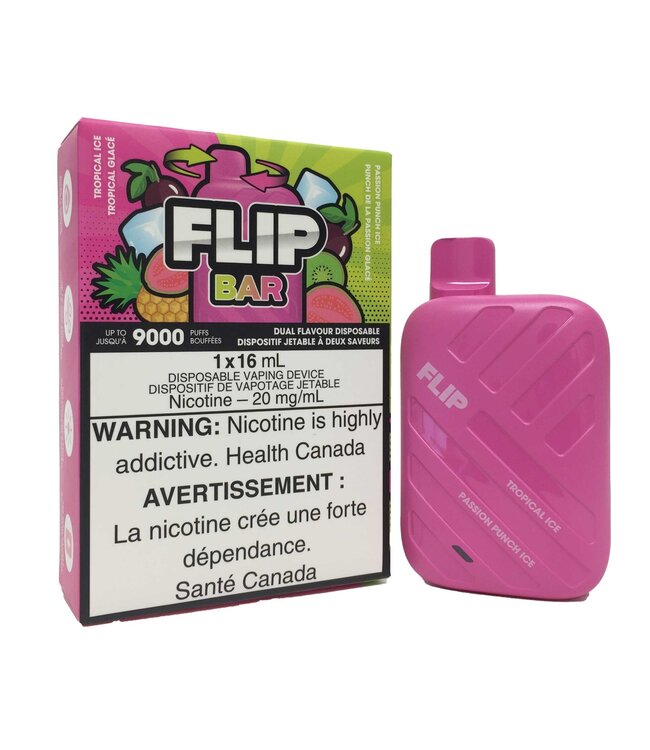 Flip Bar FLIP Bar 9000 Puff Disposable (single) Tropical Ice/Passion Punch Ice