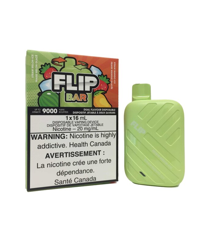 Flip Bar FLIP Bar 9000 Puff Disposable (single) Straw Melon Ice/Straw Mango Ice