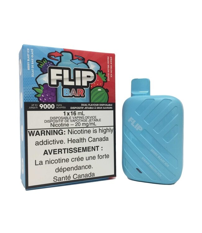 Flip Bar FLIP Bar 9000 Puff Disposable (single) Berry Blast Ice/Straw Melon Ice