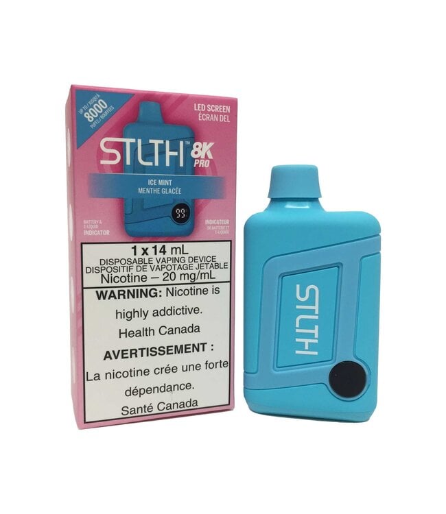 STLTH 8K PRO Disposable 14ml Ice Mint (ONTARIO)