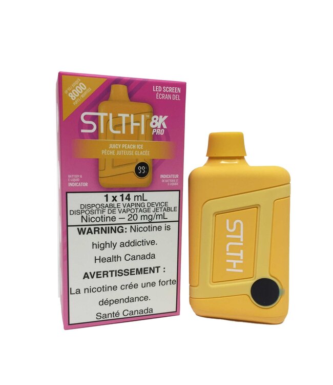 STLTH 8K PRO 8000 Puff Disposable (single) Juicy Peach Ice