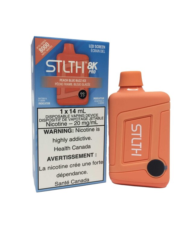 STLTH 8K PRO 8000 Puff Disposable (single) Peach Blue Razz Ice
