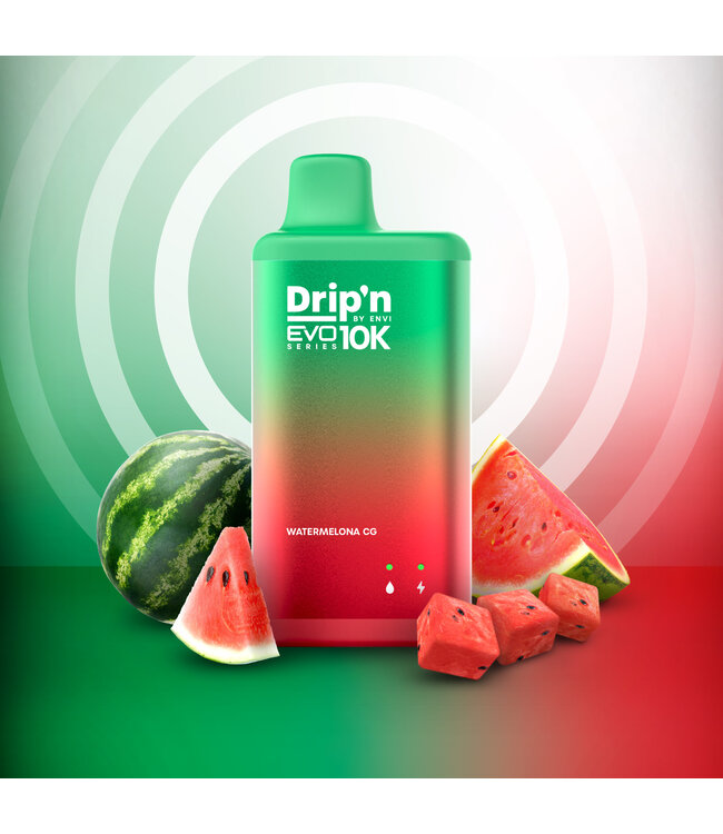 DRIP'N EVO 10K 10,000 Puff Disposable (single) Watermelona CG