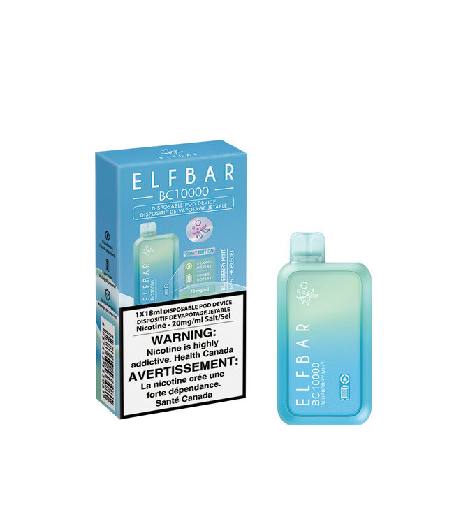 ELF BAR 10,000 Puff Disposable (single) Blueberry Mint