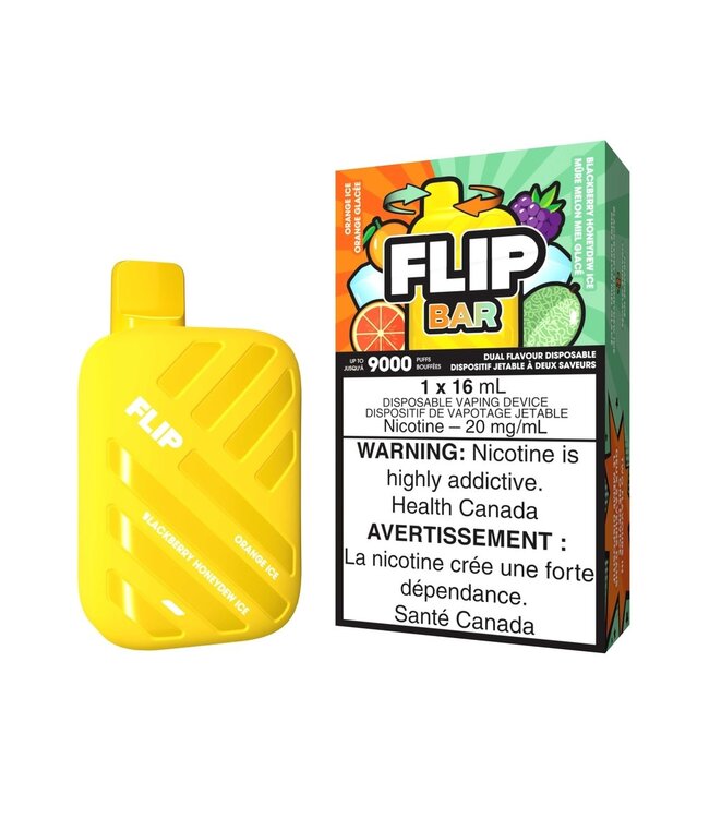 Flip Bar Puff Disposable (single) Orange Ice/Blackberry Honeydew Ice