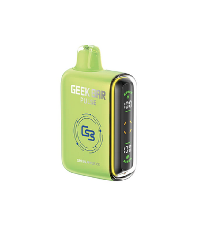 GEEK BAR PULSE 9000 Puff Disposable (Single) Green Apple Ice