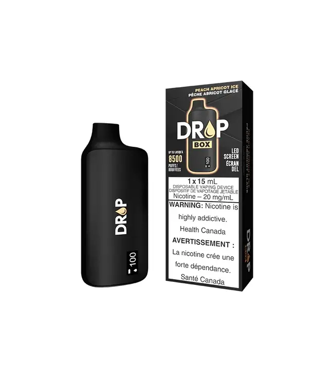 DROP BOX 8500 Puff Disposable (single) Peach Apricot Ice